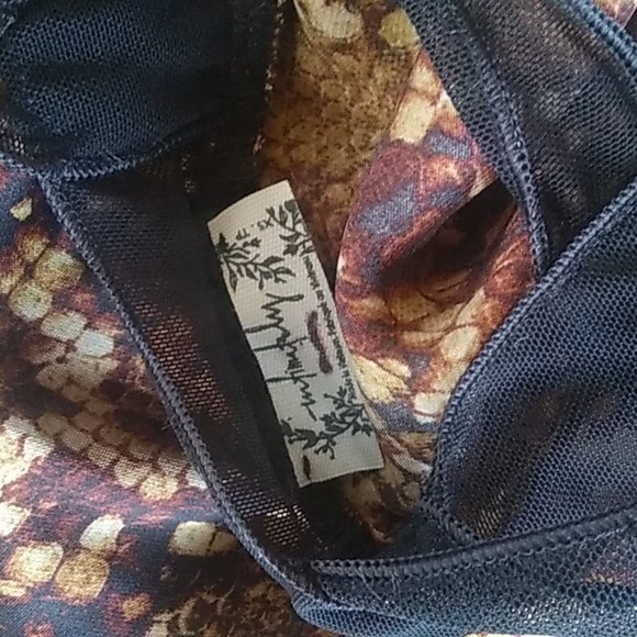 ☆LAST CHANCE☆ NWOT Intimately Free People Nights Out Snakeskin Print Bodysuit - Picture 8 of 8